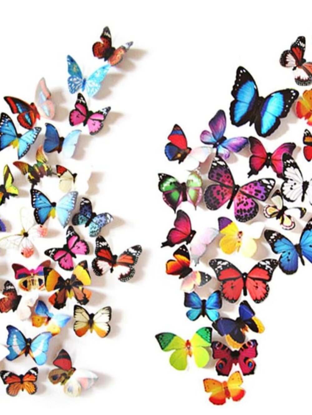 80 Pcs 3D Butterfly Wall Stickers Decorations for Room Decor